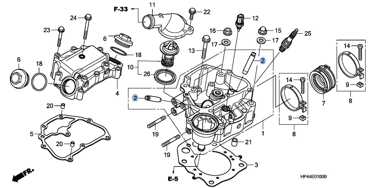 Honda OEM part 12204-HP5-305