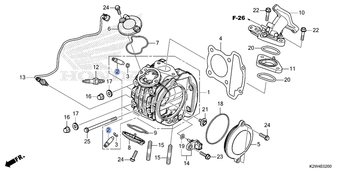 Honda OEM part 12204-K0J-P00