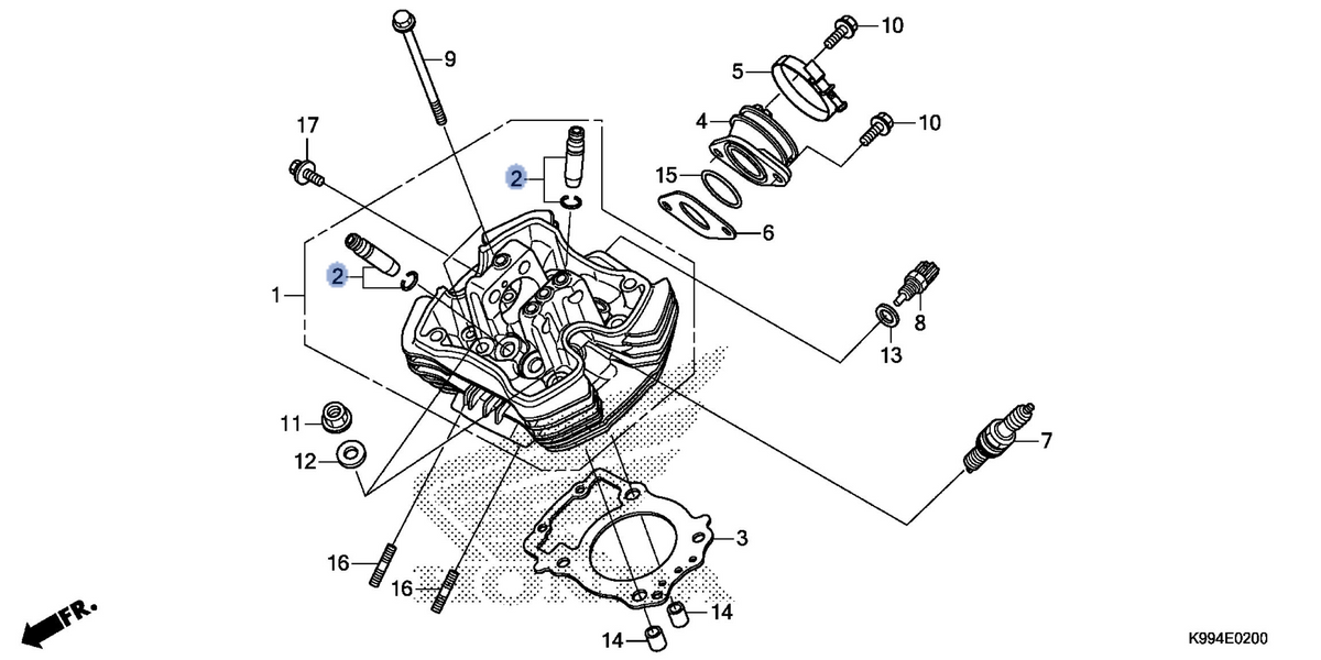 Honda OEM part 12204-K99-P00