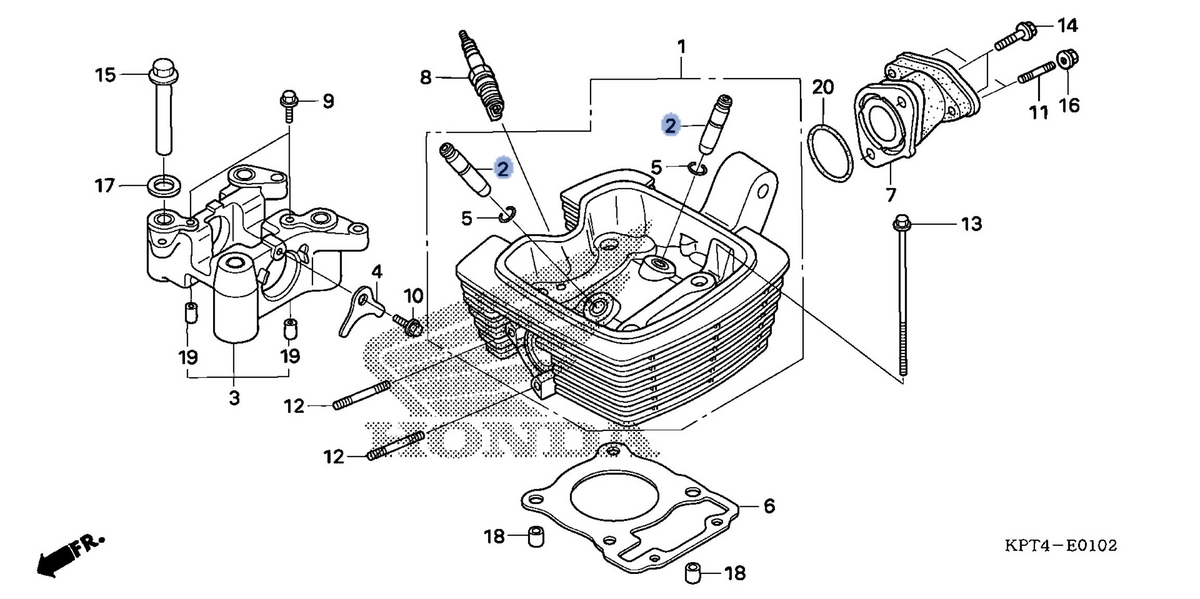 Honda OEM part 12204-KRM-305