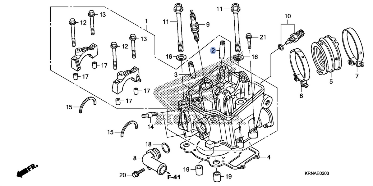 Honda OEM part 12204-KRN-P10