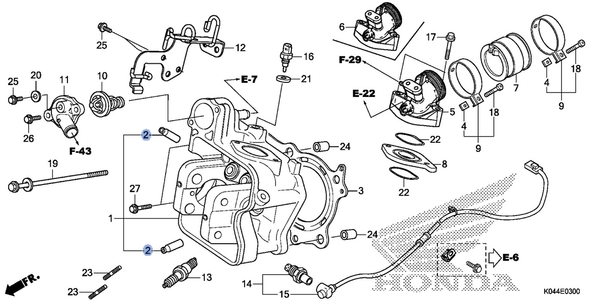 Honda OEM part 12204-KTW-P00