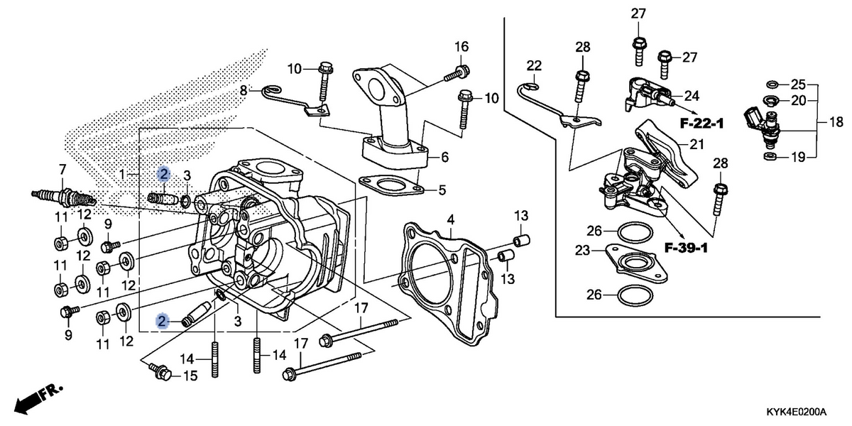 Honda OEM part 12204-KVY-305