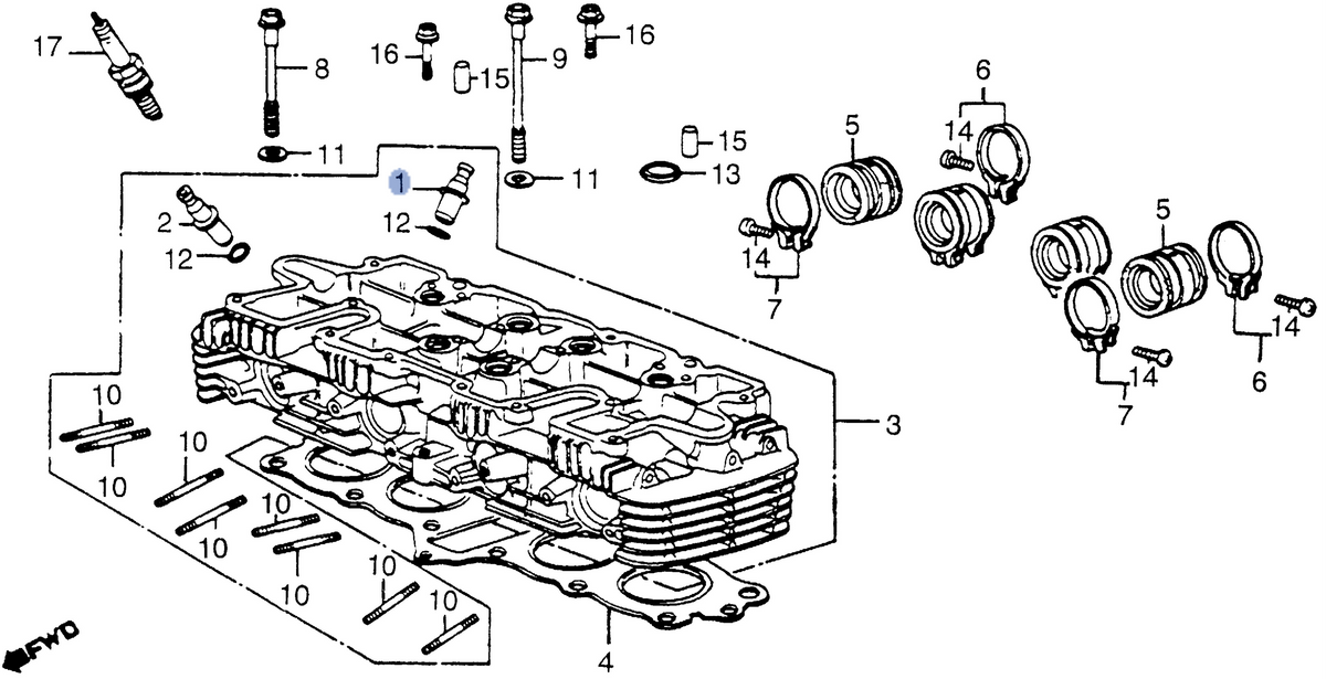 Honda OEM part 12204-KW1-405