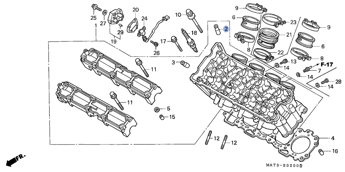 Honda OEM part 12204-MAT-305