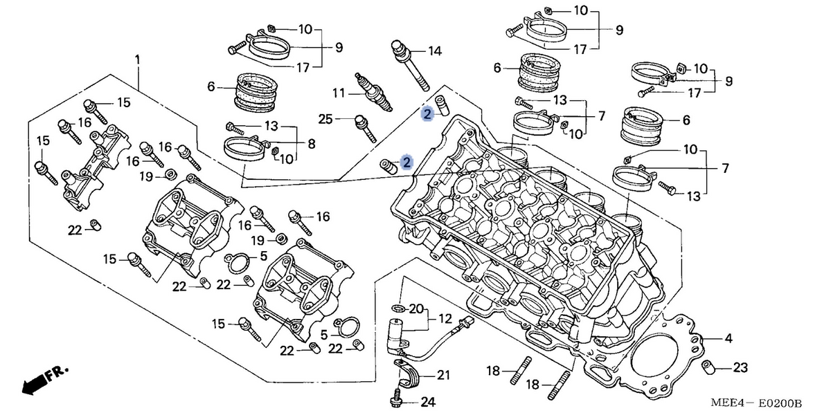 Honda OEM part 12204-MBW-305