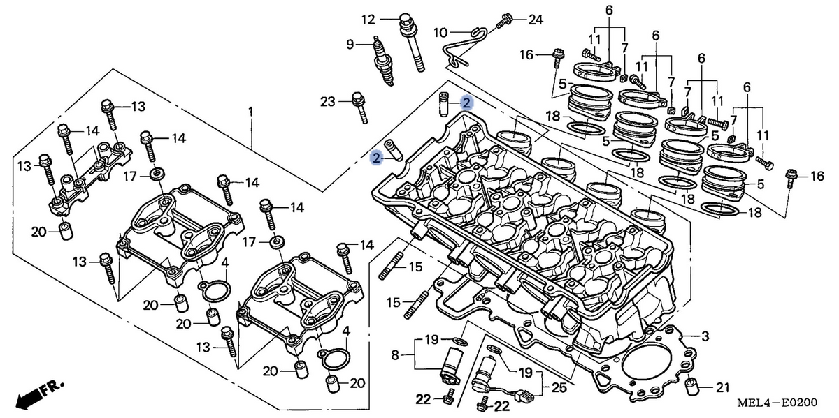 Honda OEM part 12204-MEL-305