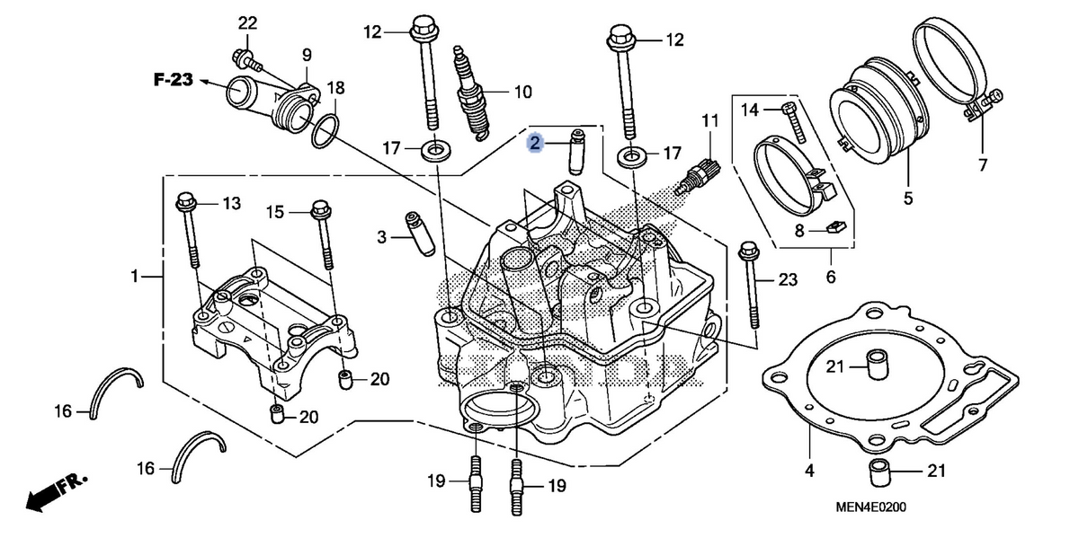 Honda OEM part 12204-MEN-P00