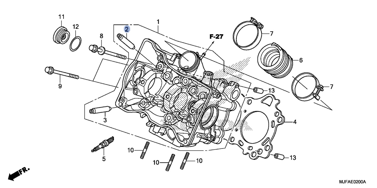 Honda OEM part 12204-MGS-305