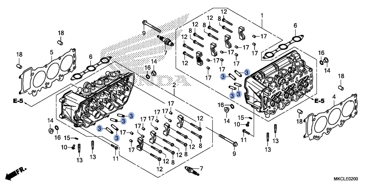 Honda OEM part 12204-MKC-305