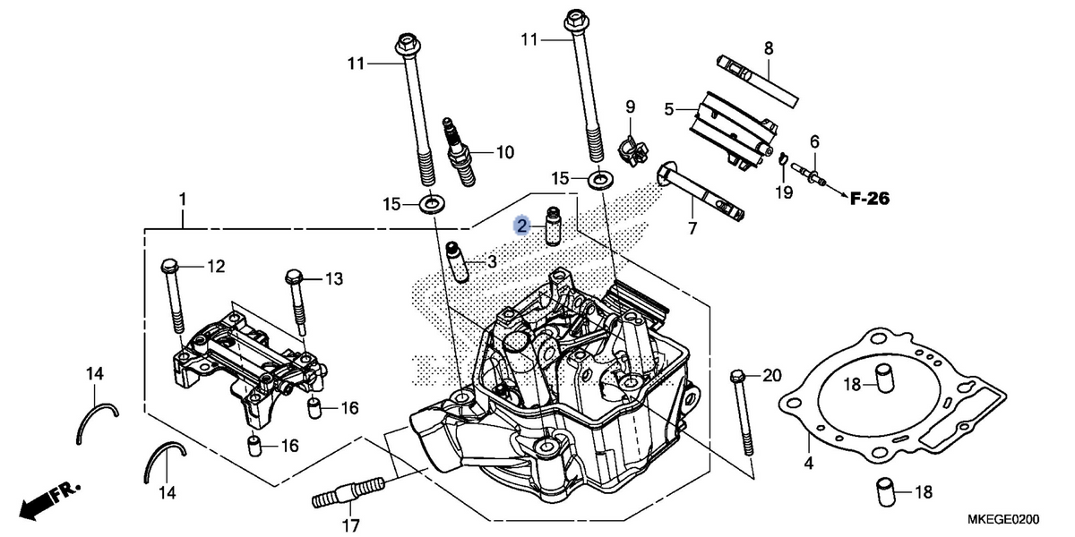 Honda OEM part 12204-MKE-P00