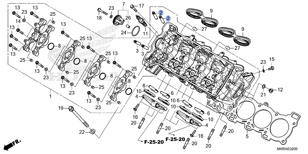 Honda OEM part 12204-MKR-305