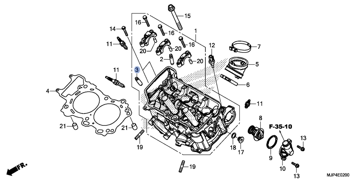 Honda OEM part 12205-HL4-305