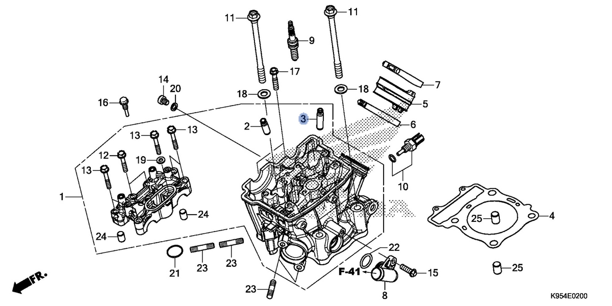 Honda OEM part 12205-K95-P20