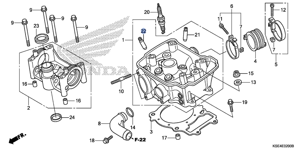 Honda OEM part 12205-KSE-P00
