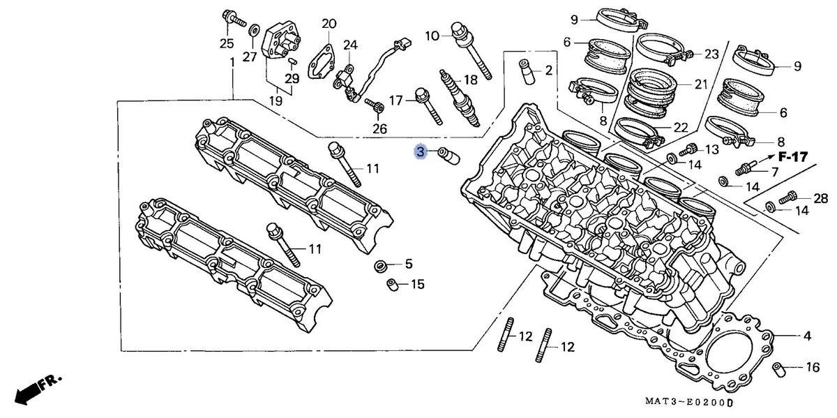 Honda OEM part 12205-MAT-305