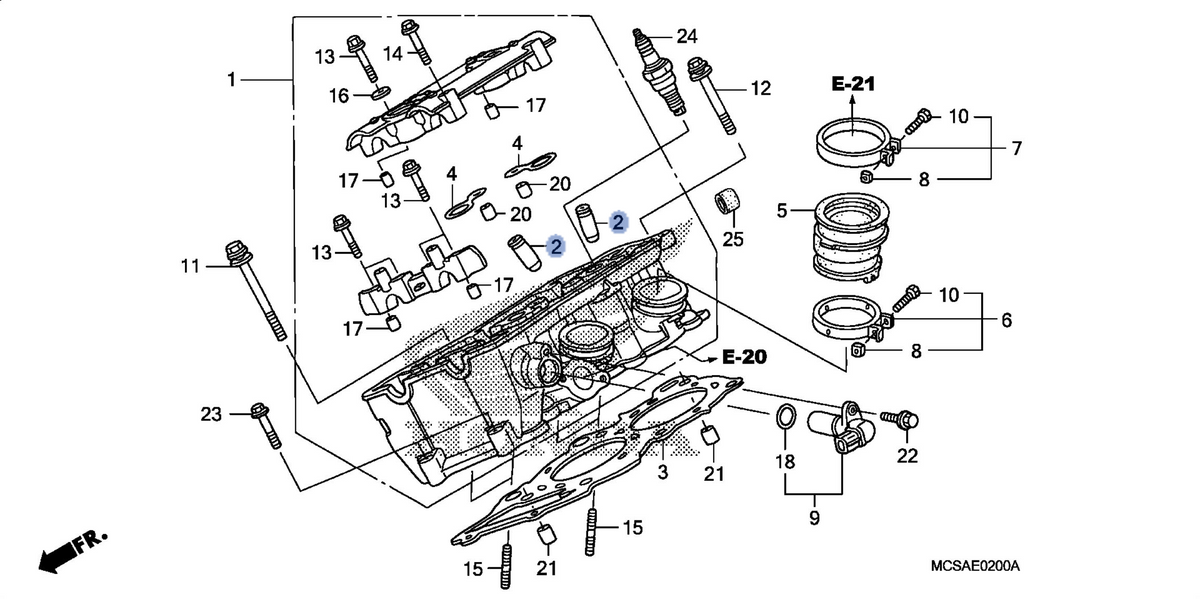 Honda OEM part 12205-MCS-305