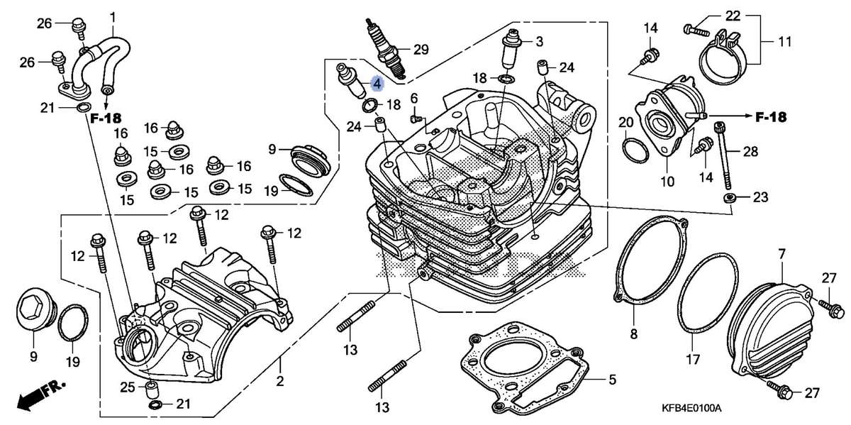 Honda OEM part 12206-KCN-305
