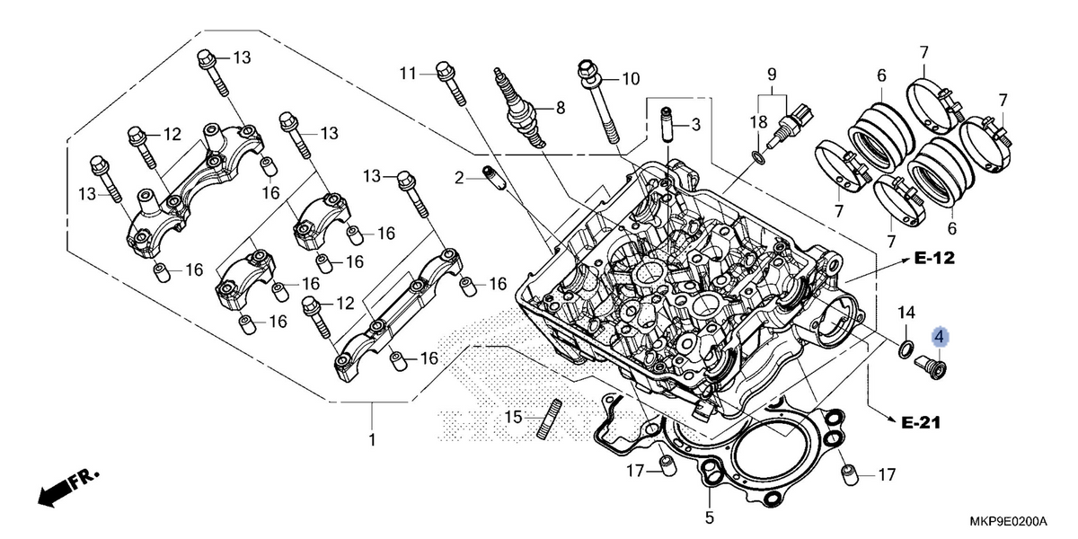 Honda OEM part 12207-MGZ-J00