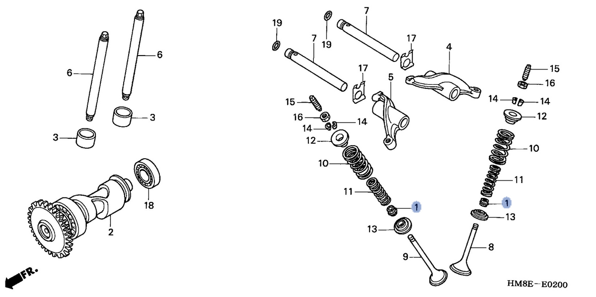 Honda OEM part 12209-HM8-A41