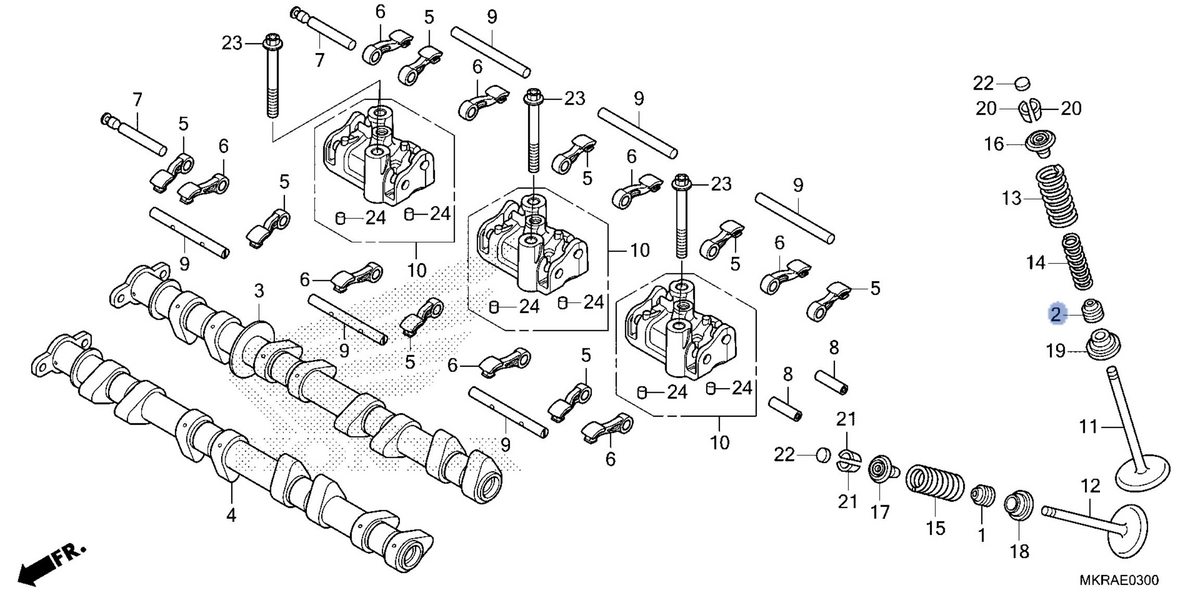 Honda OEM part 12209-MKR-DH1