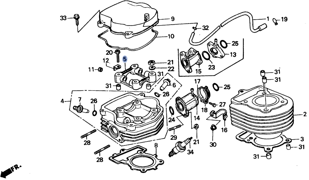 Honda OEM part 12210-GK1-030