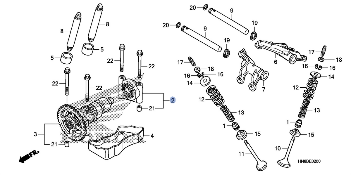 Honda OEM part 12210-HN8-A61