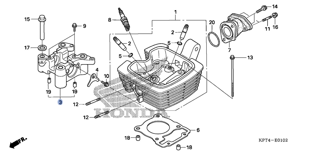 Honda OEM part 12210-K13-910