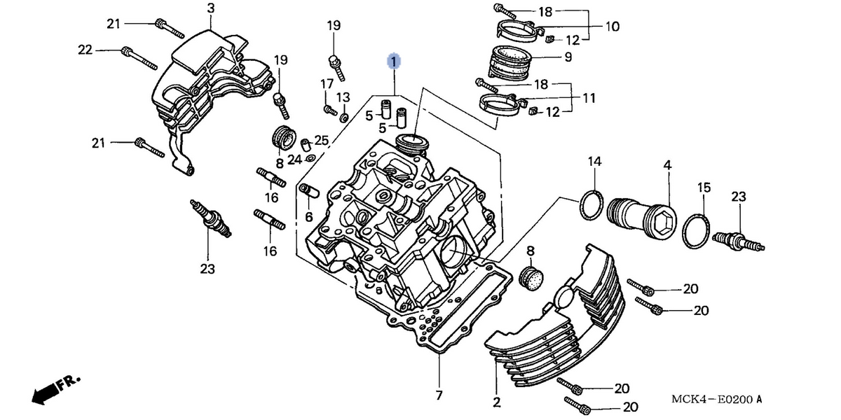 Honda OEM part 12210-MCK-L50