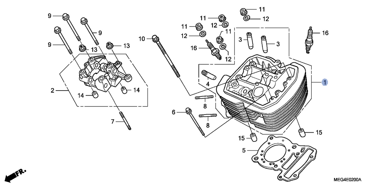 Honda OEM part 12210-MEG-000