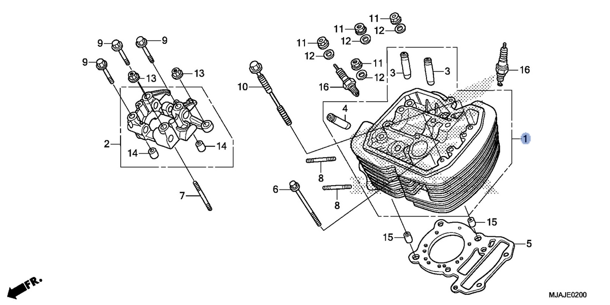 Honda OEM part 12210-MFE-A40