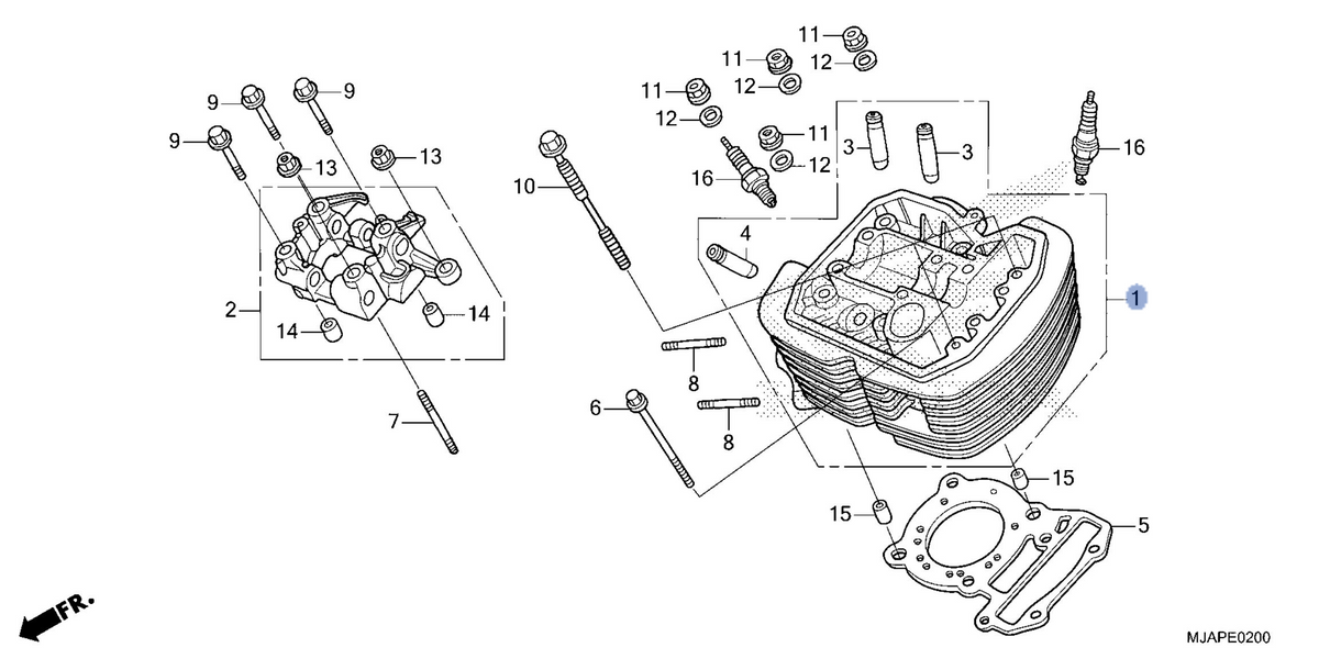 Honda OEM part 12210-MJA-AT0