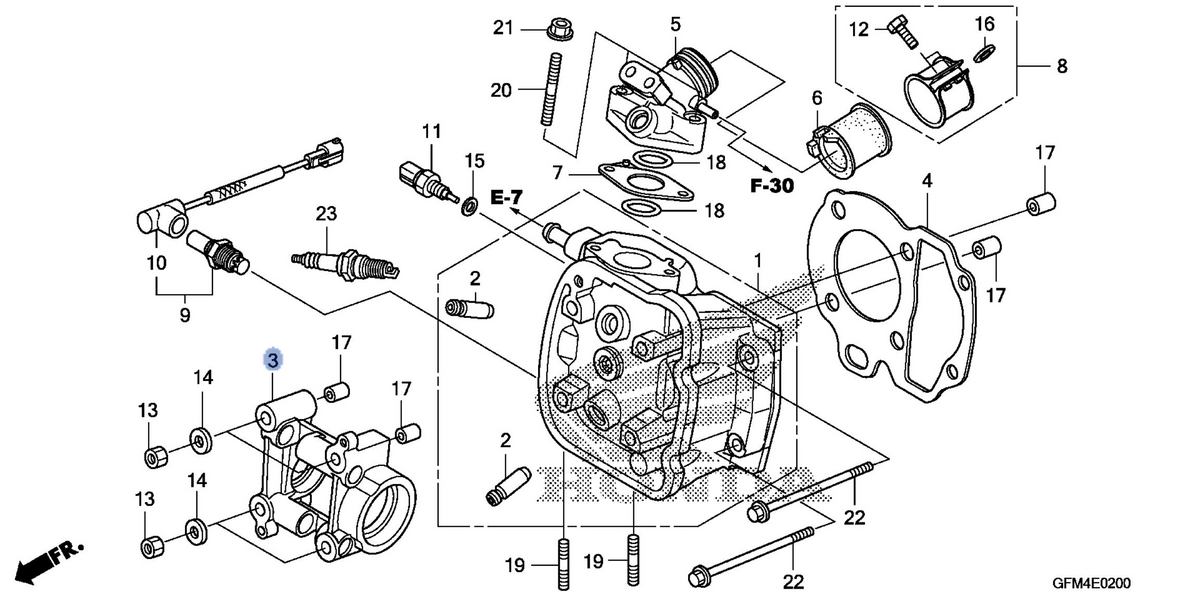 Honda OEM part 12211-GFM-970