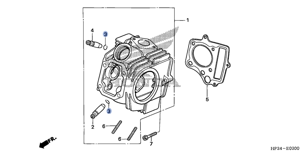 Honda OEM part 12211-HP2-670