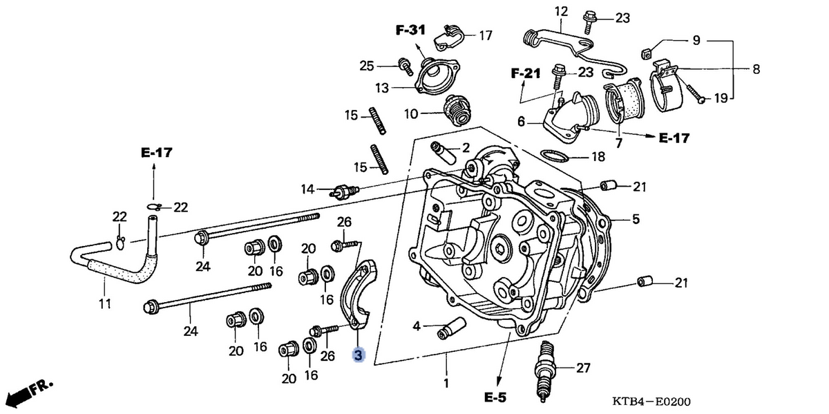 Honda OEM part 12211-KAB-000