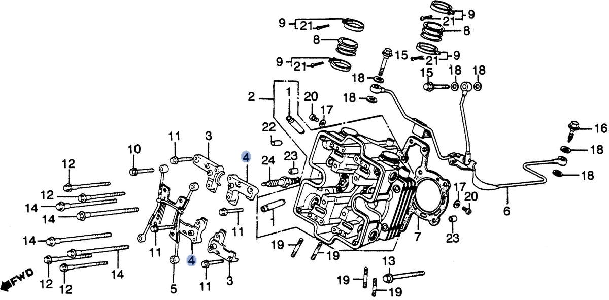Honda OEM part 12212-MB0-772