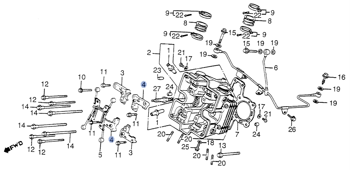 Honda OEM part 12212-MB4-030