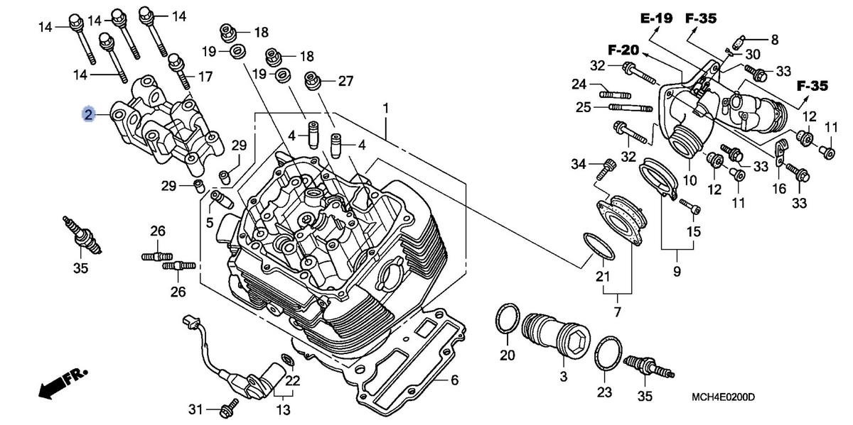 Honda OEM part 12215-MCH-000