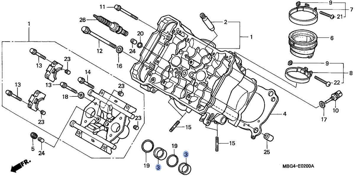 Honda OEM part 12217-MBG-000