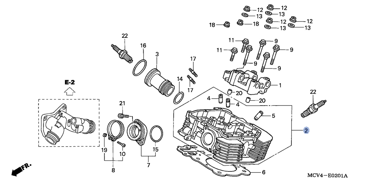 Honda OEM part 12220-MCH-700