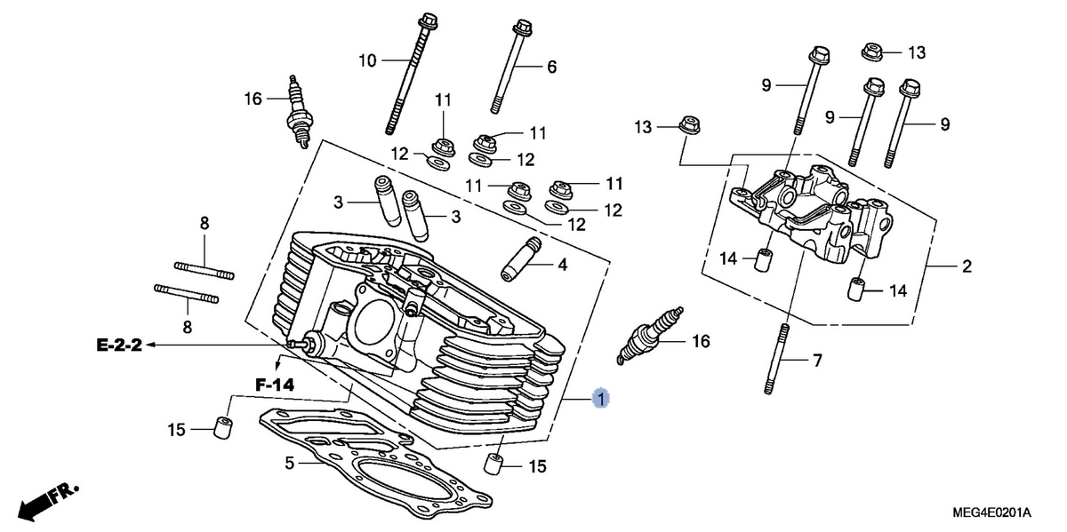 Honda OEM part 12220-MEG-020