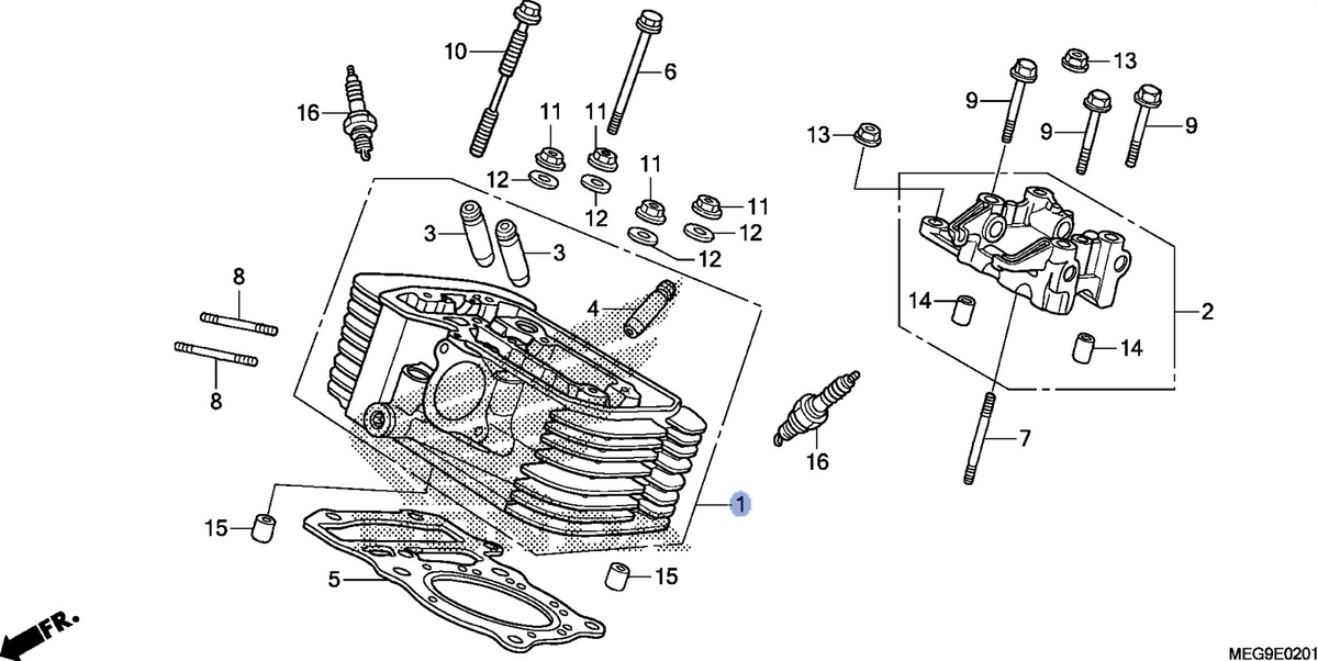 Honda OEM part 12220-MFE-640