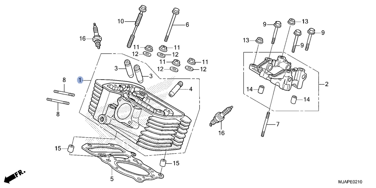 Honda OEM part 12220-MJA-AT0
