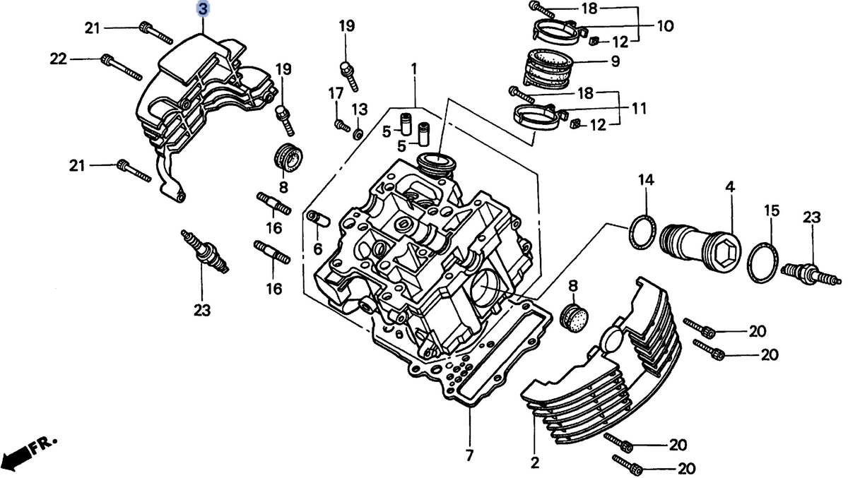 Honda OEM part 12221-MAH-A80