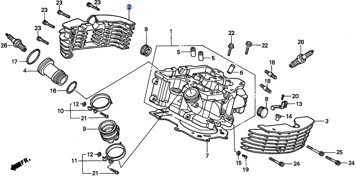 Honda OEM part 12222-MAH-A80