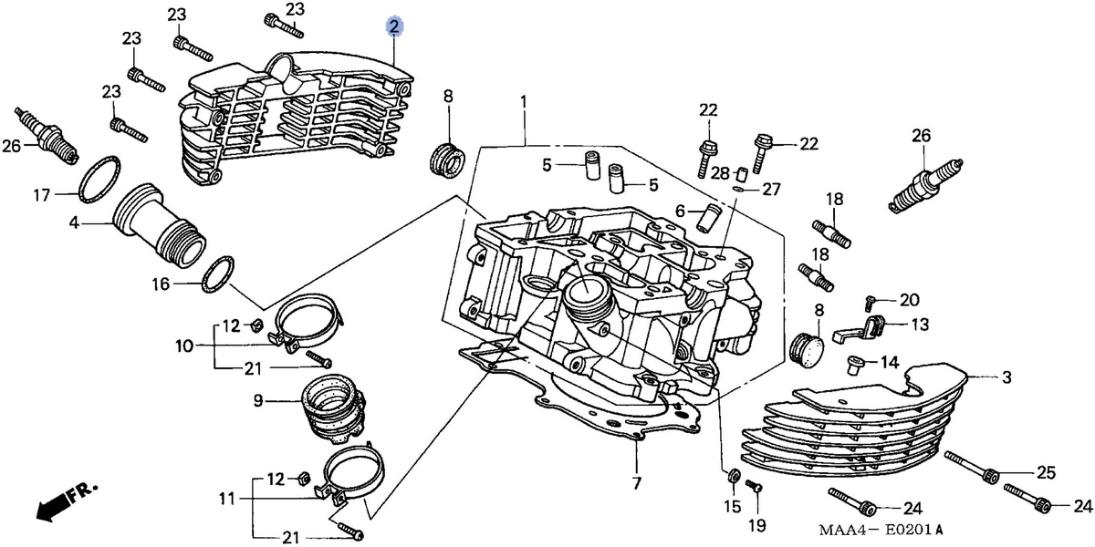 Honda OEM part 12222-MAH-G40