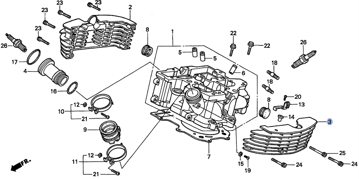 Honda OEM part 12223-MAH-A80