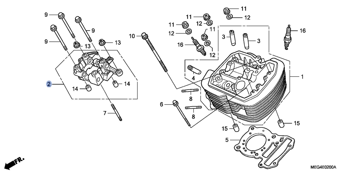 Honda OEM part 12225-MEG-000
