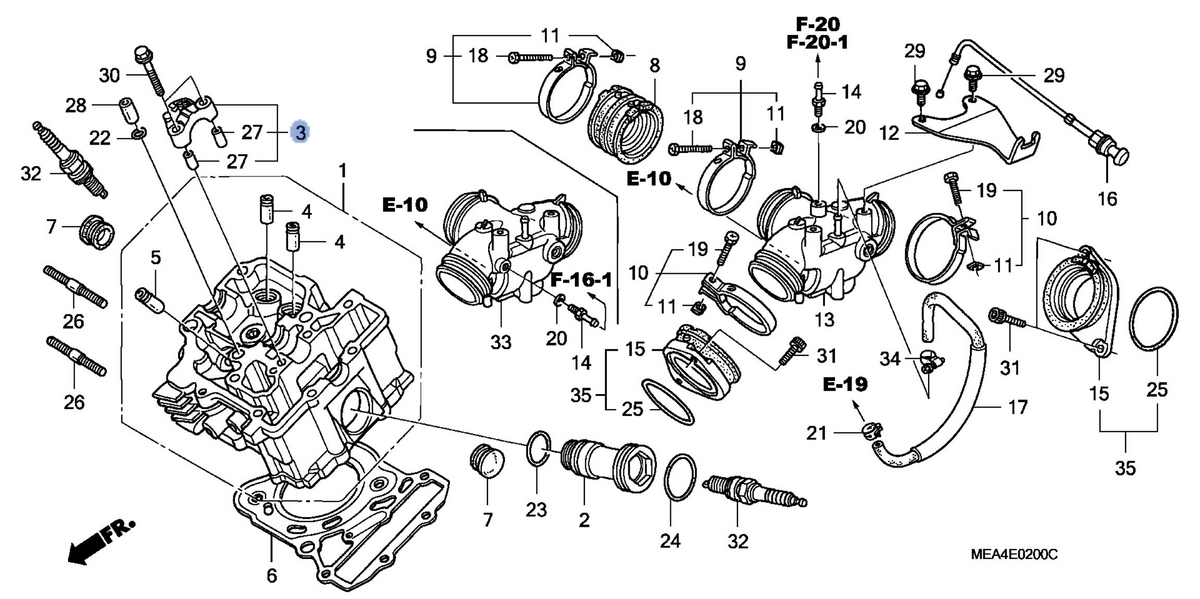Honda OEM part 12230-MEA-670