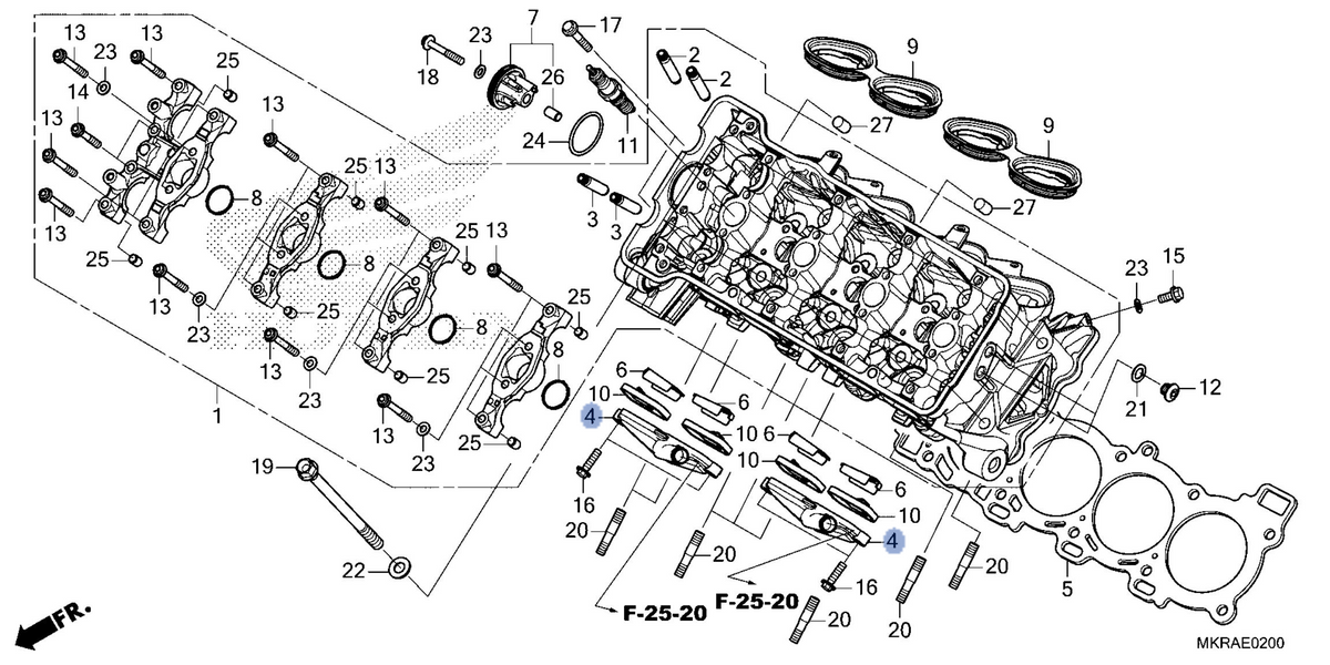 Honda OEM part 12230-MKR-D10